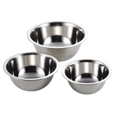 PEARL LIFE 珍珠金屬 不鏽鋼圓型調理盆3件組, 3件組調理盆, 1組