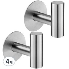 comet 家用高級款黏貼式多功能壁掛架, 銀色, 4個