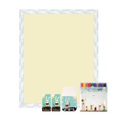 맘스보드 캔디 보드 베이직 3종 클레버 래빗 세트, 캔디블루 + 옐로우, 1개