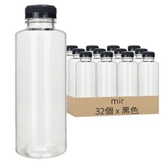 mir 頂級透明PET瓶, 500ml, 32個