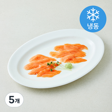 ISEA 대서양 연어 슬라이스 포장횟감 20미 (냉동), 5개, 120g