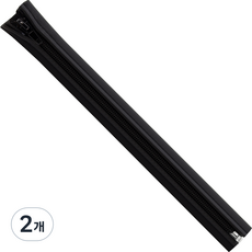 HDtop 潛水布拉鍊魔術理線套 10 x 50 x 0.2 cm HT-CT037, 黑色, 2個