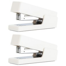 NUSIGN 基本款粉彩釘書機, 白色, 2個