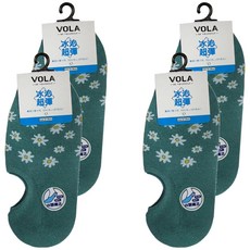 VOLA 維菈 冰沁W跟小花船襪 膠原蛋白添加