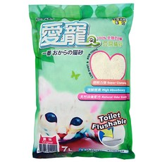 愛寵 豆腐砂貓砂, 原味, 7L, 1包