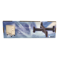 YADI 亞第 空間大師 X型旋轉移動主機架, 寬度可調1cm至25.5cm, 適用於大多數垂直PC主機, 帶防滑握把和腳輪, Black, 1盒