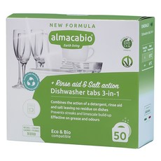almacabio 多合一洗碗機用洗碗錠 50入, 900克, 1個