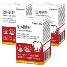 HelloBio Insatantan 蜂膠鋅維生素C, 3個, 60錠