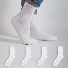 시너싹스 남성용 골지 파일 쿠션 양말 5켤레