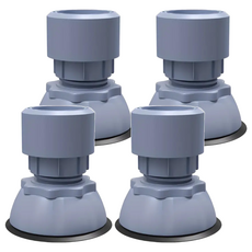 Kyhome 洗衣機靜音減震腳墊/可調節防滑增高腳墊 灰色 4入, 1套