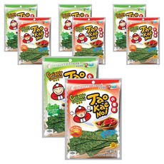 타오케노이 김스낵 크리스피 시위드 오리지널 32g x 2p + 핫&스파이시 32g x 2p, 128g, 2세트