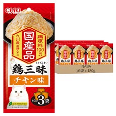 INABA CIAO 啾嚕 豪華三昧餐包, 180g, 16袋, 雞肉