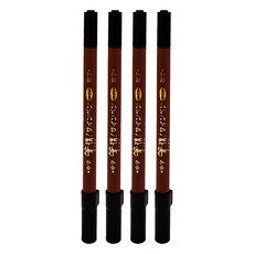 Kuretake 吳竹 攜帶式書寫硬筆, 雙頭設計, 極細/細字/中字可選, TSF1-10 黑色, 4支