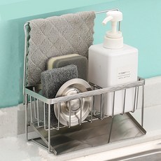 Goodthing不鏽鋼瀝水菜瓜布架 立式, 單一顏色, 1個