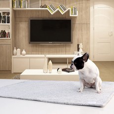 레드퍼피 네프 펫 반려 동물 카펫트 사각, 퓨터그레이