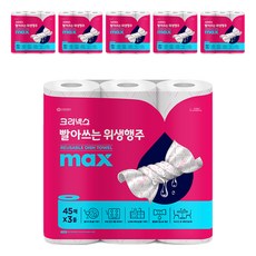 크리넥스 빨아쓰는 위생행주 MAX 핑크, 135매, 6개
