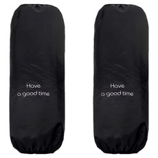 베이직 레터링 방수 팔토시 양팔세트, 블랙