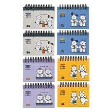 Pinkfoot Ccomang可遮式單字本 90頁 4款 各2入, 1組, 黃色+藍色+灰色+紫色