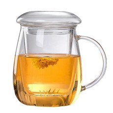 ROCHESTER 耐熱玻璃過濾網茶杯 350ml, 單一顏色, 1個