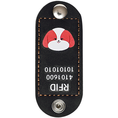뽀시래기 강아지 동물등록 RFID 외장인식칩 가죽형 인식표, 27, 1개