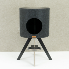 우디스팩토리 캐슬코니 캣하우스, 블랙, 1개