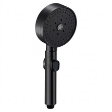 小麥購物 一鍵止水蓮蓬頭 七檔 G321, 黑色, 1個