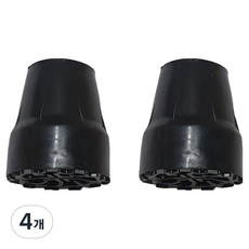 拐杖橡膠頭 19mm, 4個, 黑色