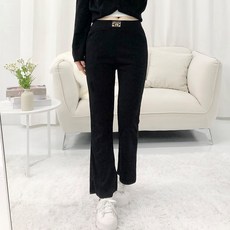 피어니스트 여성용 데일리 나팔 골지 팬츠