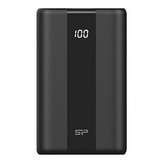 Silicon Power 廣穎電通 22.5W 行動電源, 10000mAh, PD QC3.0 SuperCharge, 雙輸入, 電量指示燈, QP55, 1個, Black