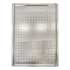 撥撥的架子 洞洞板 58x43cm, 1個, 平白色