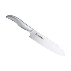 SHIMOMURA 下村工業 職人專用一體成型不鏽鋼三德刀 18.5cm, 日本原產, 鉬釩不鏽鋼, 耐用耐磨, 可用於洗碗機, 單色, 1支