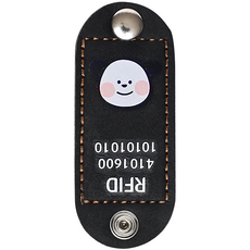 뽀시래기 강아지 동물등록 RFID 외장인식칩 가죽형 인식표, 33, 1개