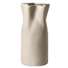 KUIBAO 快豹生活 Simple簡約素胚花瓶 花邊花瓶, 白色