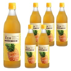 台糖 鳳梨醋, 600ml, 6瓶