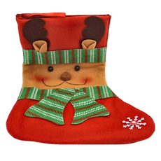 紅底聖誕襪 3歲以上, 麋鹿, 1個