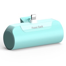 hamada 도킹형 미니 스틱 보조 배터리 5000mAh 애플8핀, PR-ST5000-8(8핀), 민트