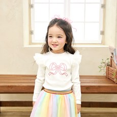 WALTONKIDS 女童 Shasha 蝴蝶結上衣 T恤