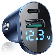 obsidian 48W PPS PD QC4.0+ 雙埠車用點菸器插座快充USB充電器, 混色, CT-CCD48AC