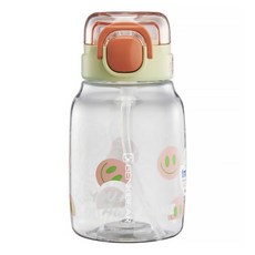 GENKI BEAR 元氣熊 微笑Tritan水壺 17 x 直徑8.5cm 166g, 600ml, 粉色, 1個