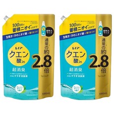 Lenor 蘭諾 檸檬酸in 超消臭衣物漂洗除臭劑補充包 清新綠香, 1.08L, 2包