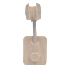 G+居家 無痕貼蓮蓬頭萬向架 ABS塑膠, 白色