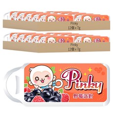 Pinky 薄荷糖 野莓派對口味, 7g, 24個