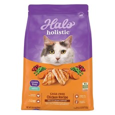 Halo 嘿囉 成貓用 無穀乾糧, 4.53kg, 1袋, 雞肉