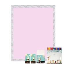 moms board 糖果板基礎 3 種聰明兔套組, 糖果粉色+粉色