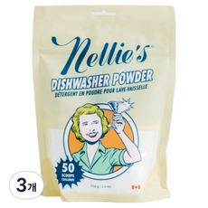 넬리 자동 식기세척기 세제 리필파우치, 726g, 3개