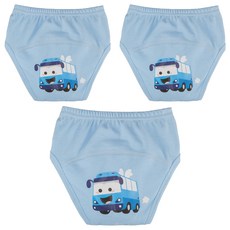 아가짱 유아용 프랜들리 배변훈련팬티, 파란색(버스), 3개