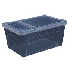 小型寵物開放式爬蟲類半水生隔離飼養箱 32*22*15cm, 白色, 1個