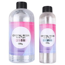 Aurora Decoden 2組份水晶2對1透明快速型750g R001, 세트상품, 1세트