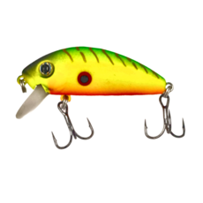 Strike Pro 小馬米諾 Mustang Minnow 溪釣 海釣 路亞 硬餌 4.5cm A17S, 螢光黃, 1個, 5.5g