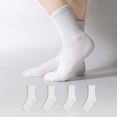 시너싹스 여성용 하프골지 통 파일 보온 쿠션 양말 5켤레